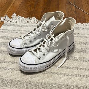 canvas high top platform converse